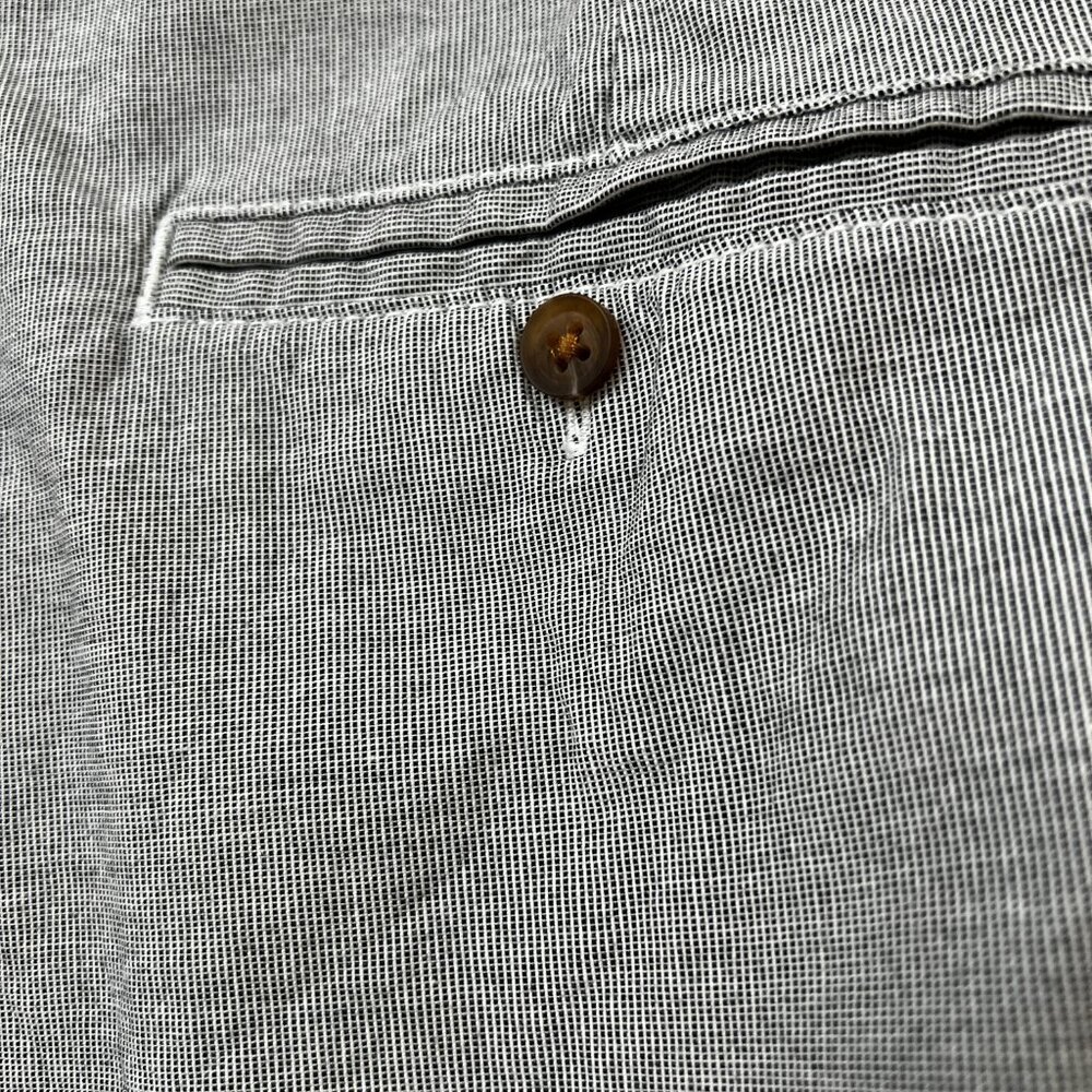L.O.G.G. H &M Women Chino Pants Blue/White fine striped Straight Leg Size 12 - Picture 6 of 10